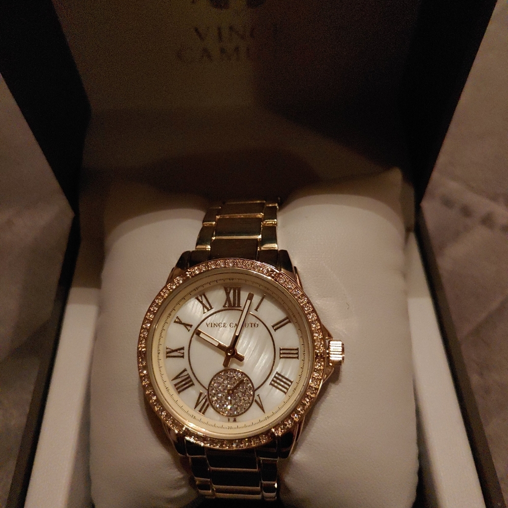 Women's Vince Camuto Gold Watch